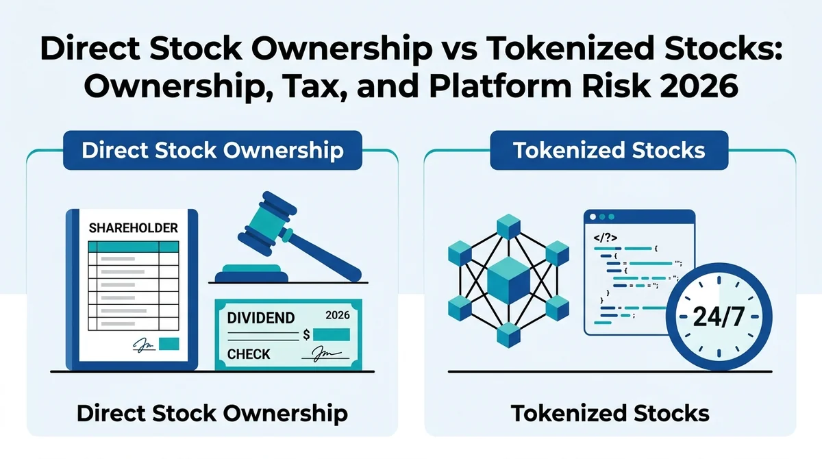 Direct Stock Ownership vs Tokenized Stocks: Ownership, Tax, and Platform Risk 2026