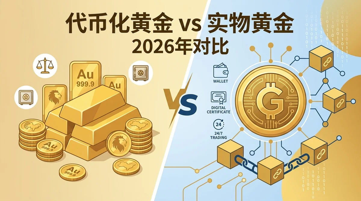 代币化黄金 vs 实物黄金：持有成本、流动性与兑换差异 2026