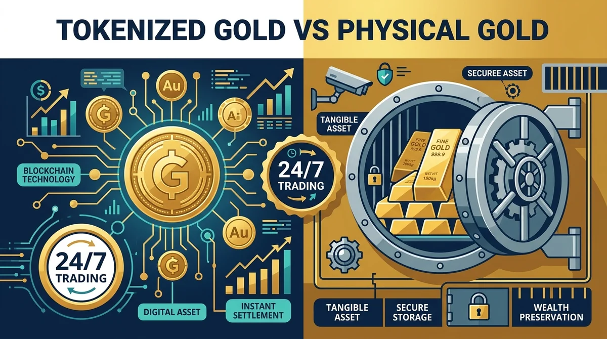 Tokenized Gold vs Physical Gold: Holding Costs, Liquidity, and Redemption Differences 2026