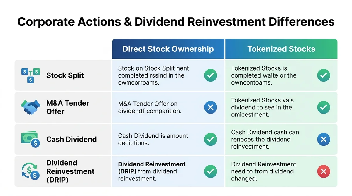 Wide 16:9 horizontal comparison table graphic, main subject centered and filling frame, two columns labeled 'Direct Stock Own