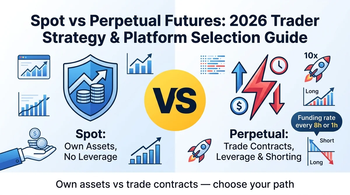Spot vs Perpetual Futures: 2026 Trader Strategy and Platform Selection Guide