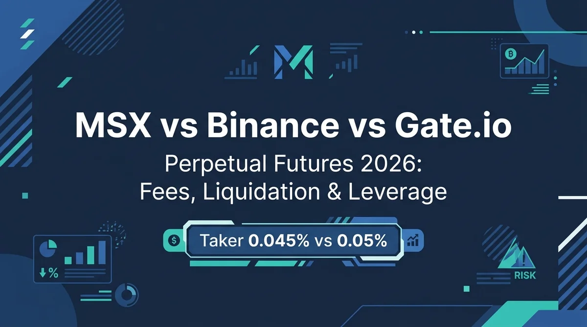 MSX vs Binance vs Gate.io Perpetual Futures Deep Comparison 2026: Funding Rates, Liquidation Mechanics, and Leverage Costs
