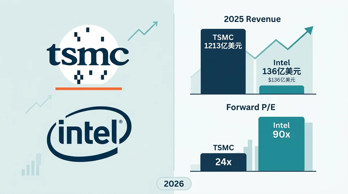 TSMC vs Intel：2026年哪只半导体股票更值得买入？