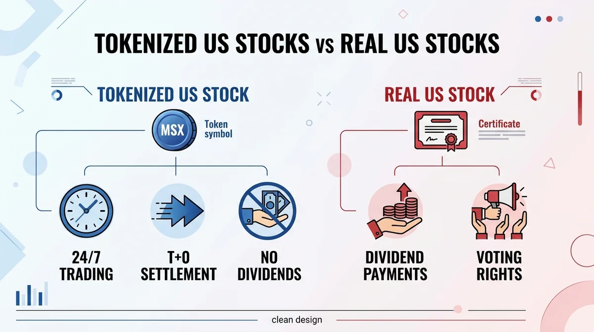 Tokenized US Stocks vs Real US Stocks: The Shortest Entry Selection Path in 2026 (MSX Compare Screening Method)