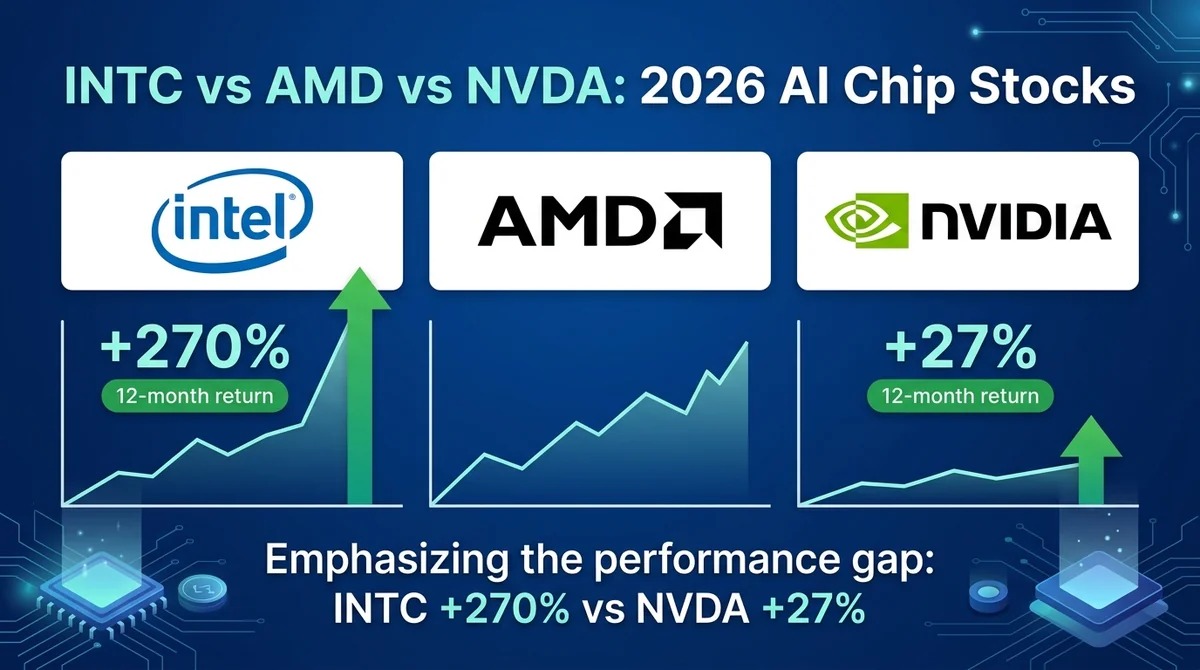 INTC vs AMD vs NVDA：2026 AI 芯片股对比