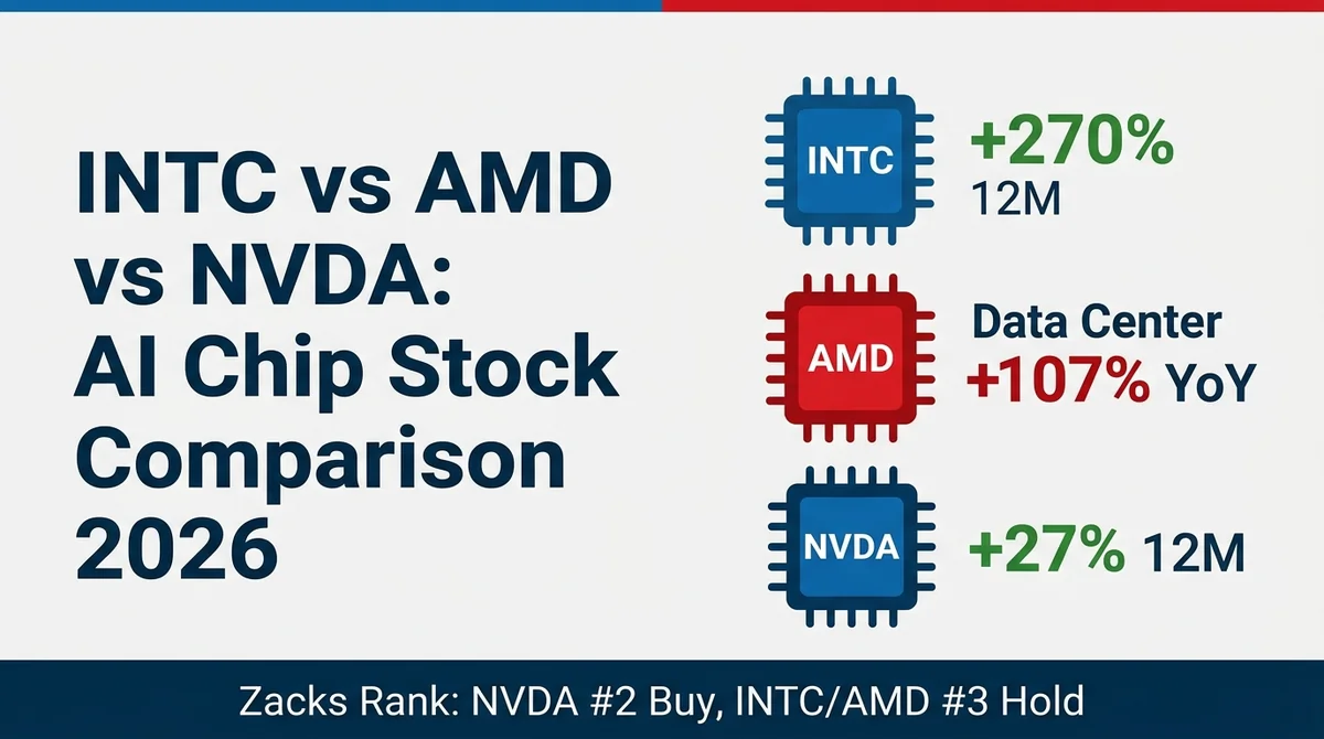 INTC vs AMD vs NVDA: AI Chip Stock Comparison 2026
