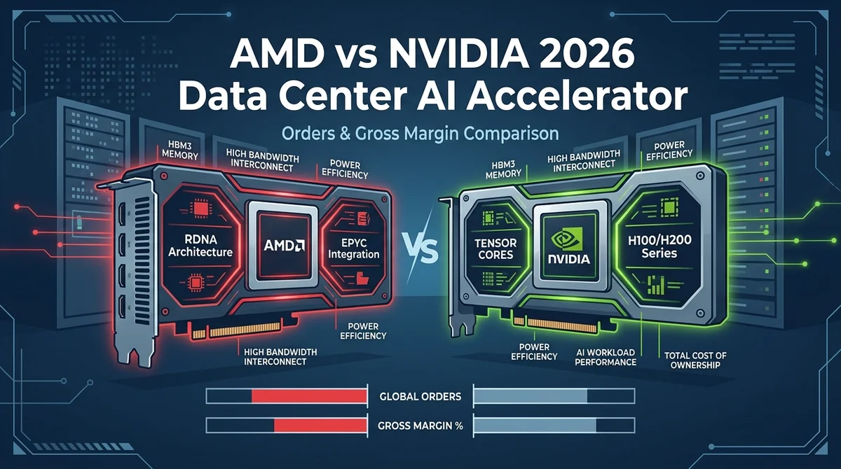 AMD vs NVIDIA 2026 Data Center AI Accelerator Orders and Gross Margin Comparison: Who Leads in the Compute Arms Race?
