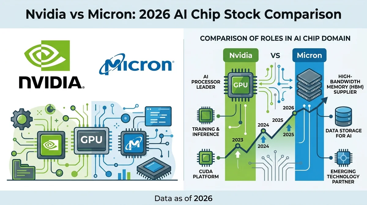 Nvidia vs Micron：2026 年 AI 芯片股对比