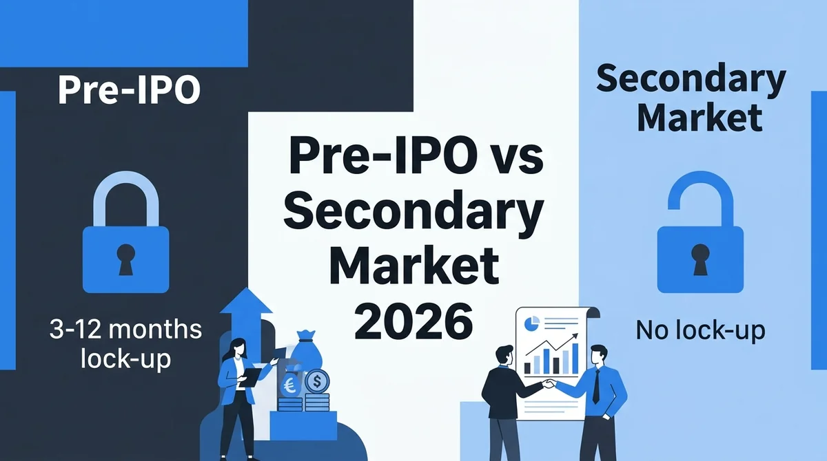 Pre-IPO Investing vs Secondary Market Buying: Liquidity, Lock-up Periods, and Pricing Differences 2026