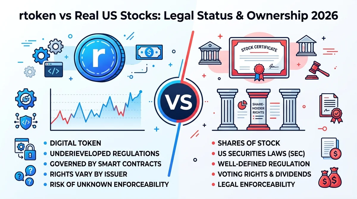 rtoken vs Real US Stocks: Legal Status, Regulatory Licenses, and Investor Protection Funds 2026
