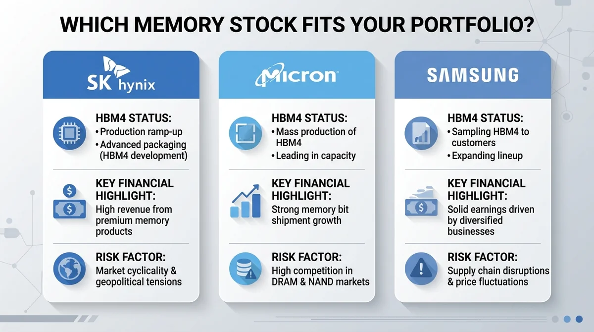 SK Hynix vs Micron vs Samsung: Which Memory Stock Fits Your Portfolio?