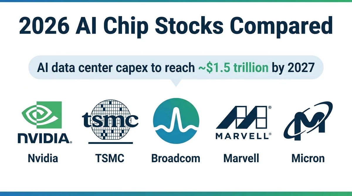 2026 AI Chip Stocks Compared: Nvidia, TSMC, Broadcom, Marvell, Micron