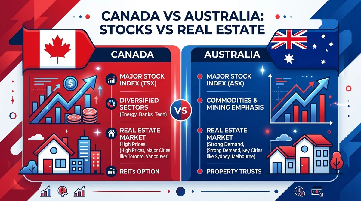 Canada vs Australia: Stocks vs Real Estate – Which Is the Better Investment?