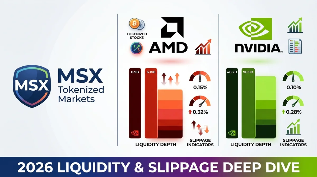 AMD 代币化股票 vs 英伟达代币化股票：2026 年流动性深度与滑点对比