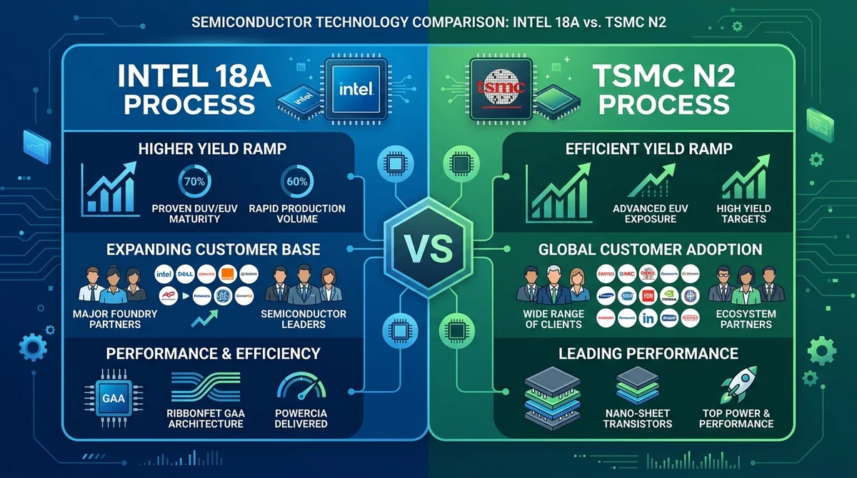 Intel vs TSMC: 2026 Advanced Process Yield and Customer Structure Comparison
