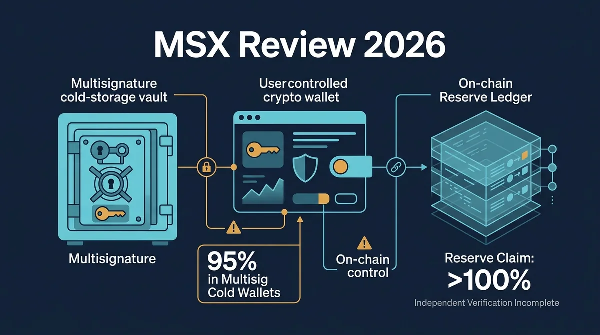 MSX Review 2026: Non-Custodial Model, 95% Multisig Cold Wallets, and Reserve Claims