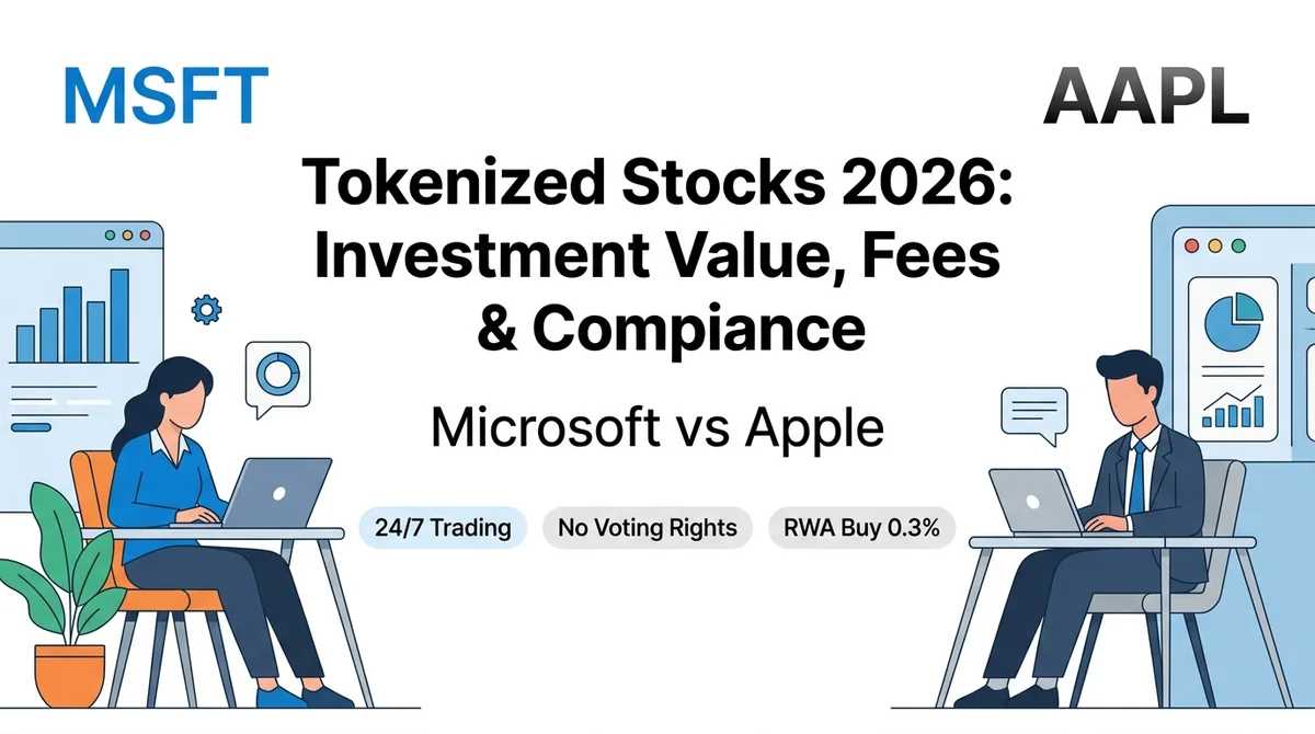Microsoft vs. Apple: 2026 Tokenized Stock Investment Value and Platform Fees & Compliance Comparison